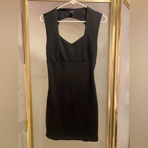 Forever 21 NWT Black Bodycon Dress with Criss-Crossed Open Back Size L